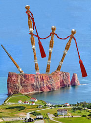 Rocher Perçé en cornemuse